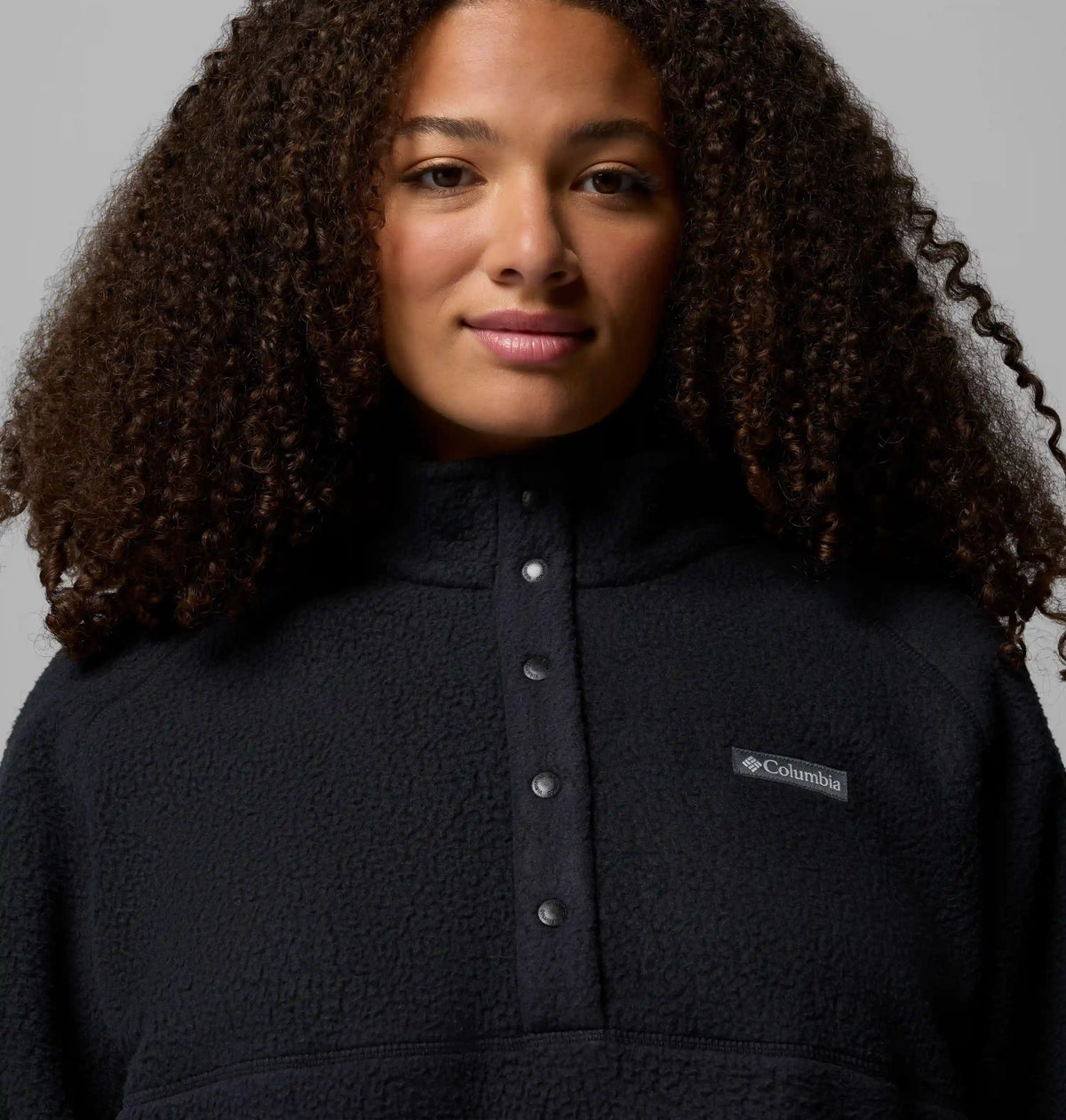 Women's Jasper Ridge Pebbled Fleece Half Snap - Plus Size