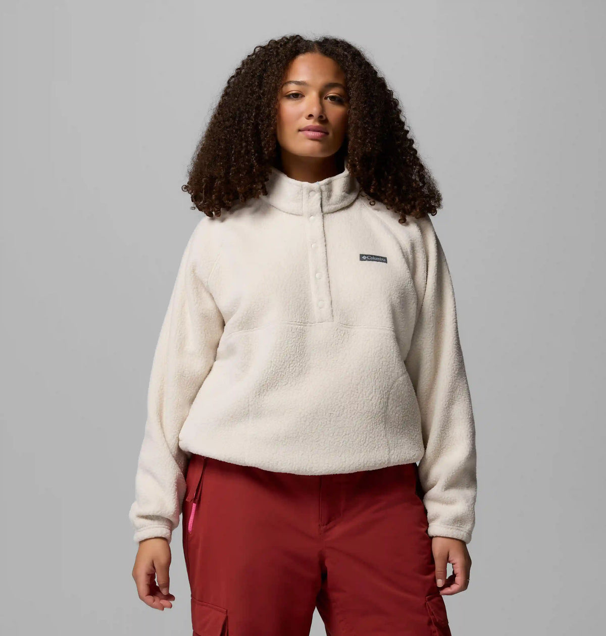 Women's Jasper Ridge Pebbled Fleece Half Snap - Plus Size