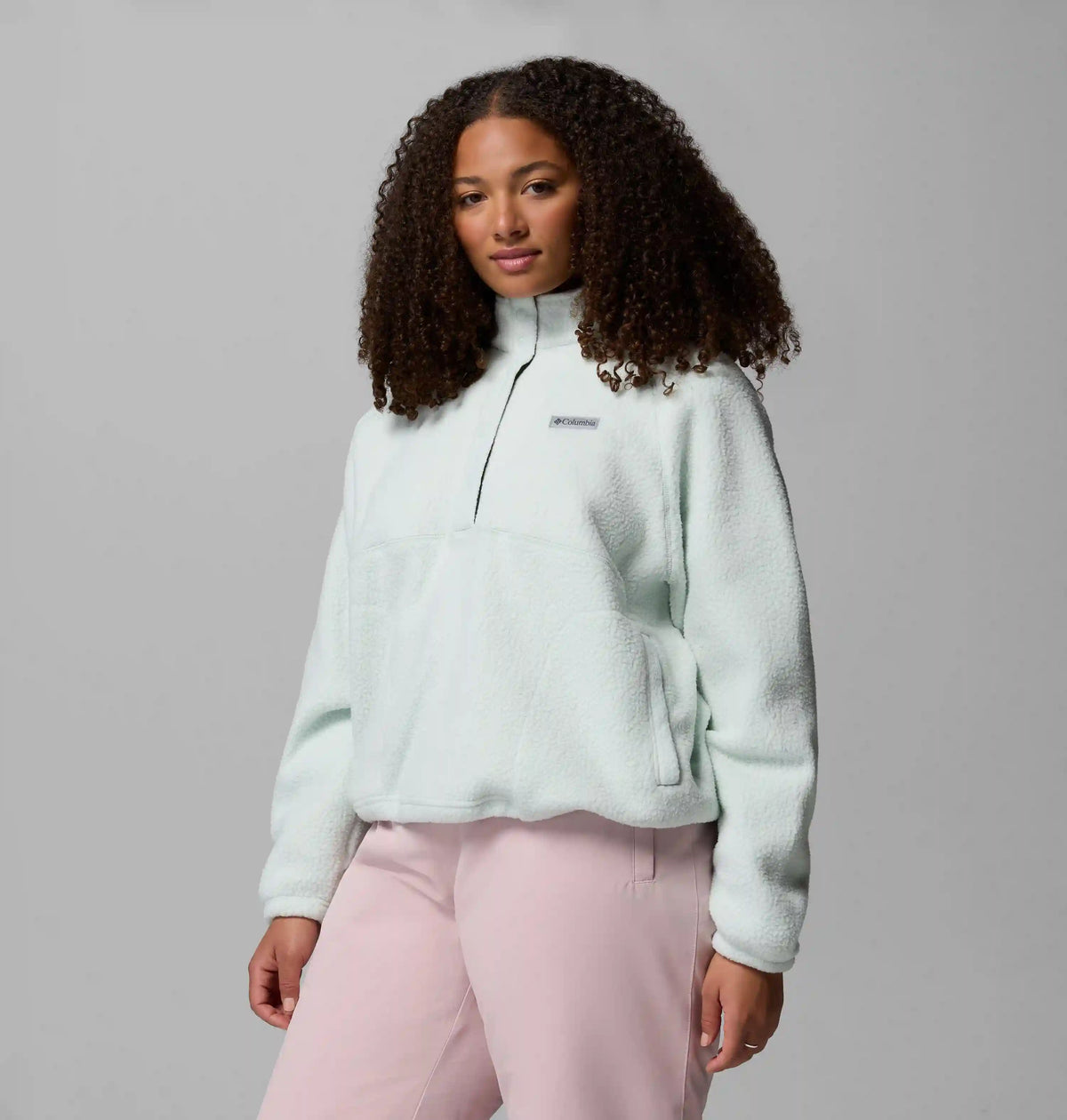 Women's Jasper Ridge Pebbled Fleece Half Snap - Plus Size