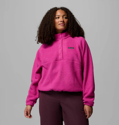 Women's Jasper Ridge Pebbled Fleece Half Snap - Plus Size