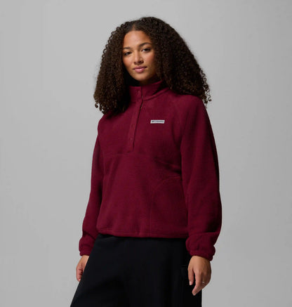 Women's Jasper Ridge Pebbled Fleece Half Snap - Plus Size