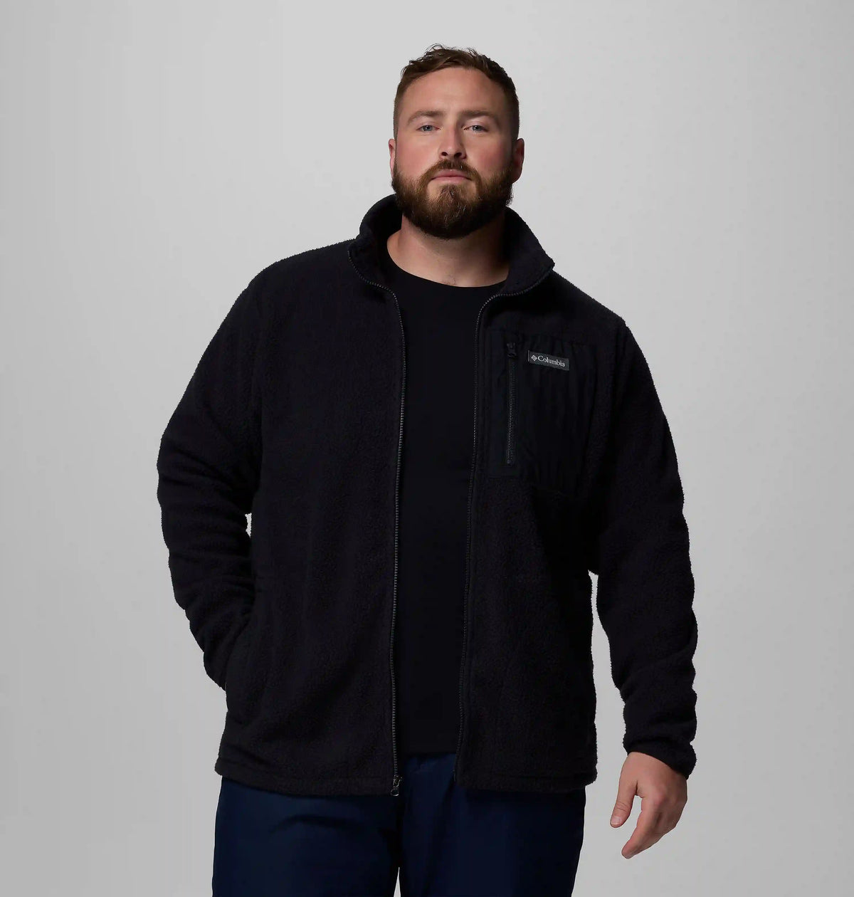 Men's Jasper Ridge Pebbled Full Zip Fleece - Big