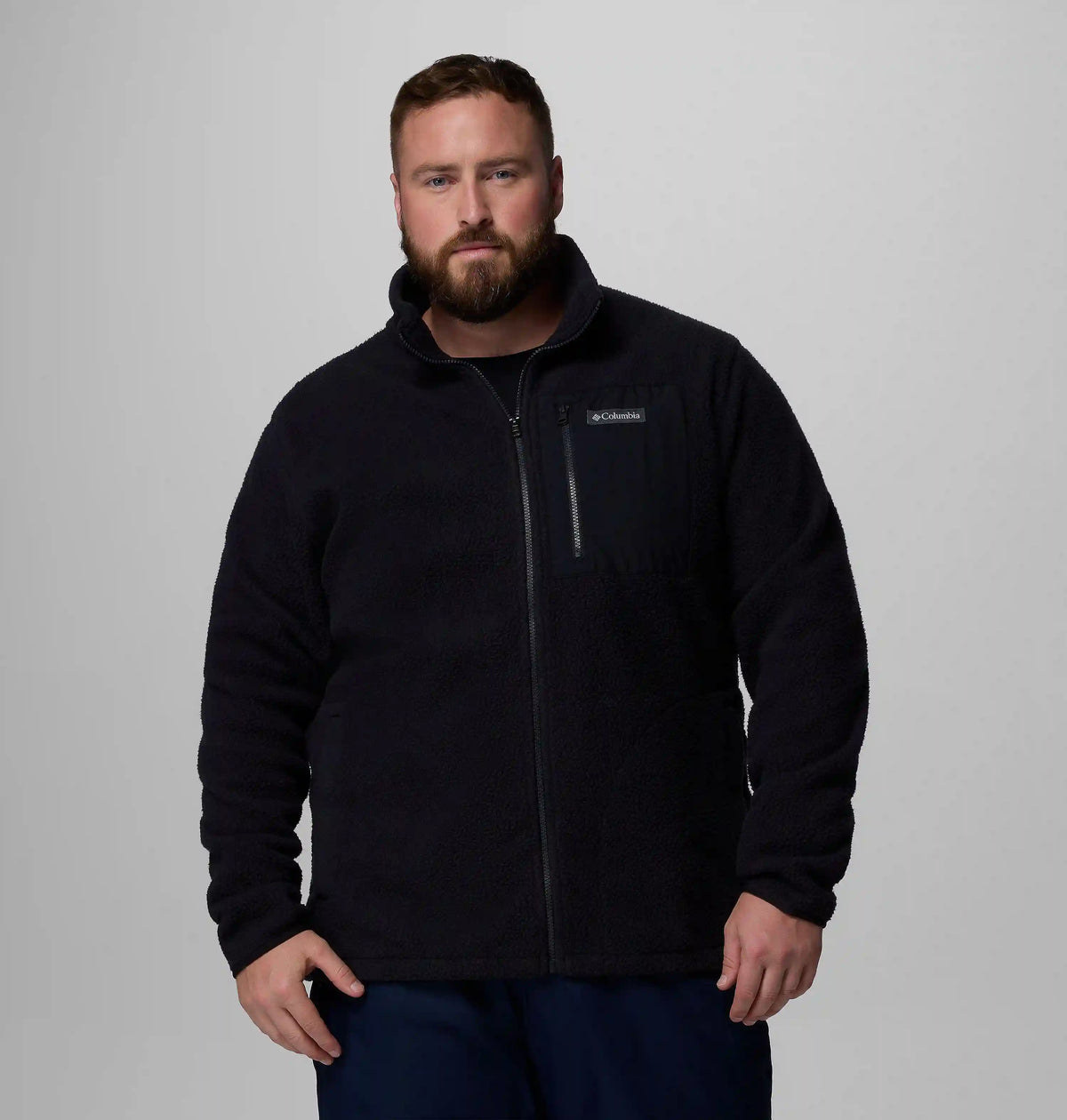 Men's Jasper Ridge Pebbled Full Zip Fleece - Big