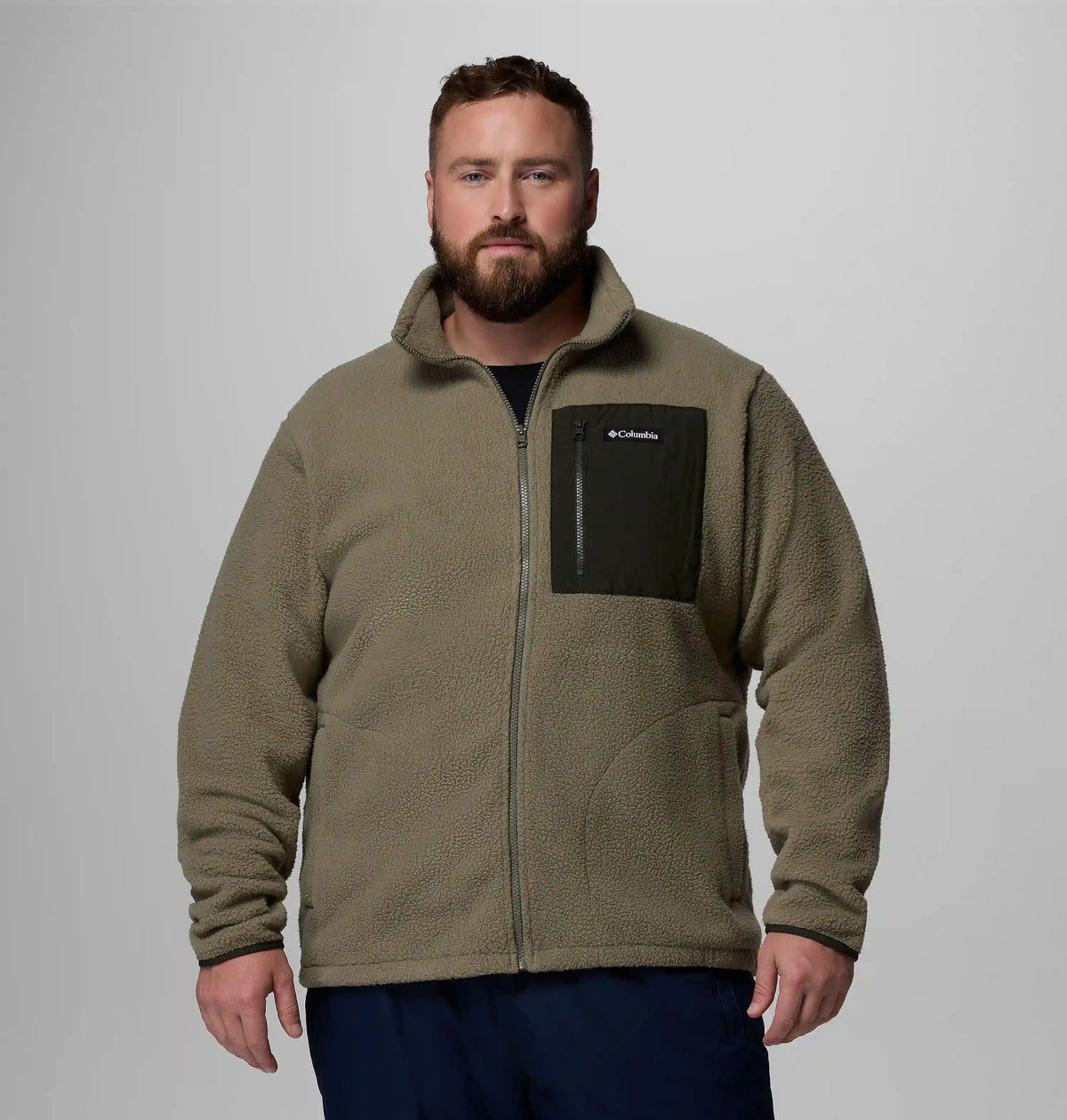 Men's Jasper Ridge Pebbled Full Zip Fleece - Big