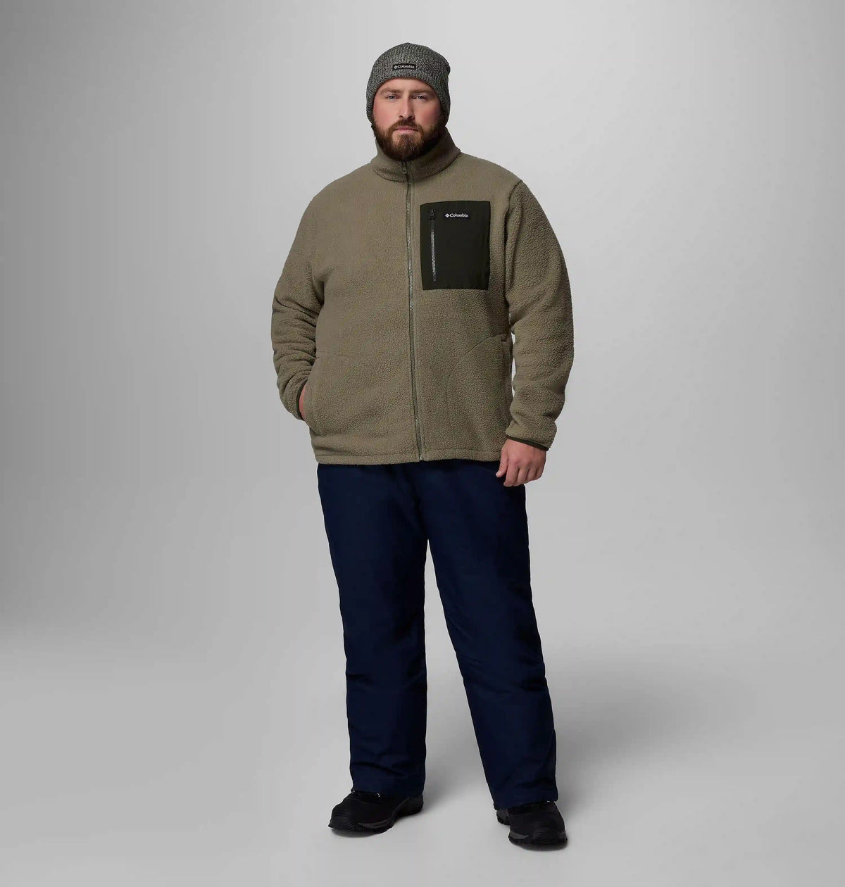 Men's Jasper Ridge Pebbled Full Zip Fleece - Big