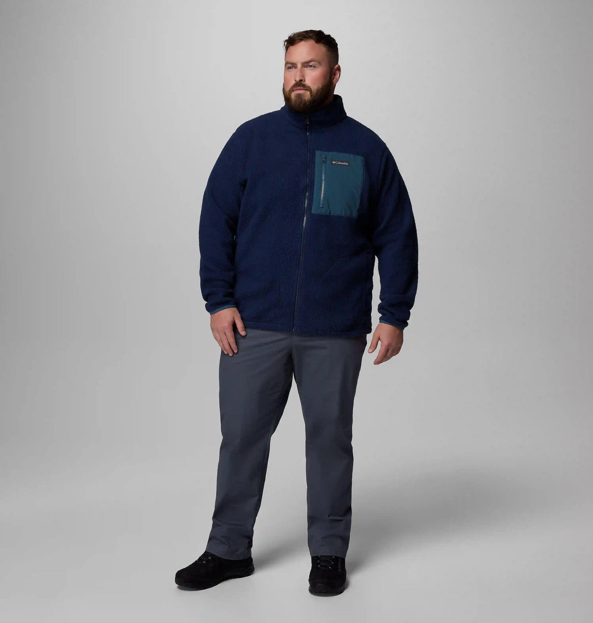 Men's Jasper Ridge Pebbled Full Zip Fleece - Big