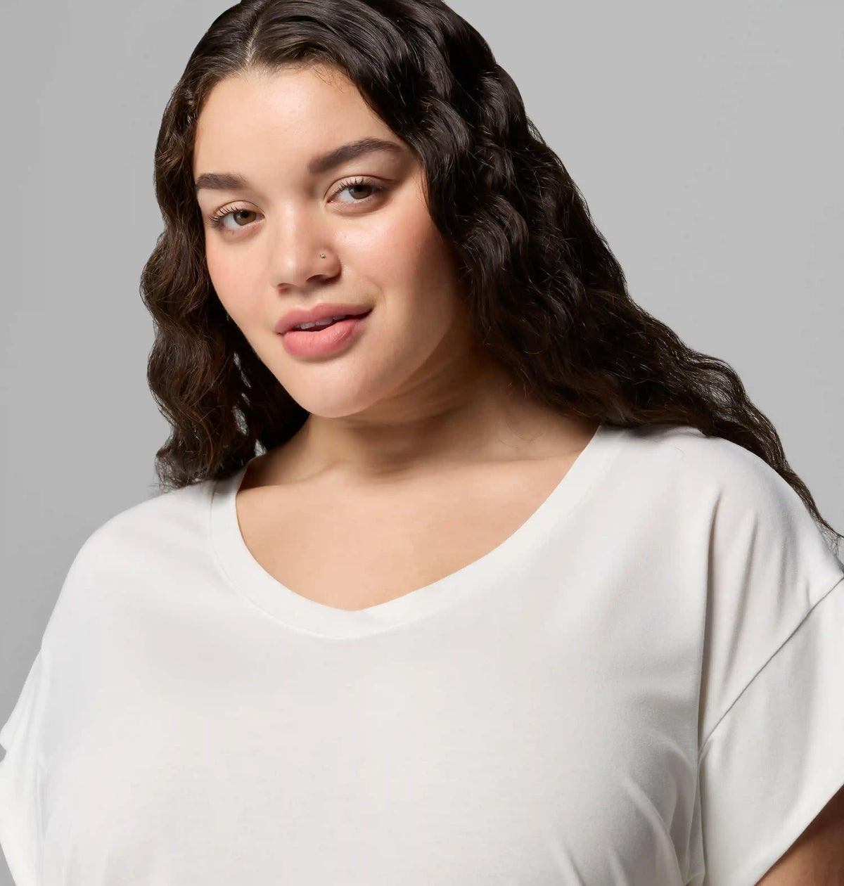 Women's Daniela Falls V-Neck Short Sleeve Tee - Plus Size