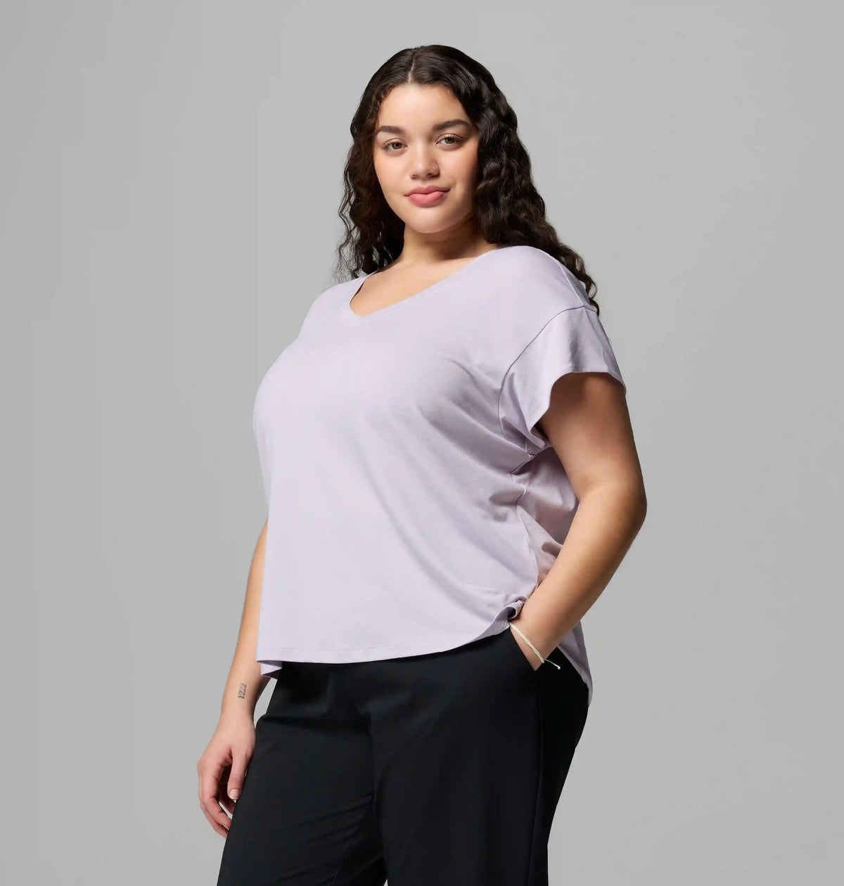Women's Daniela Falls V-Neck Short Sleeve Tee - Plus Size
