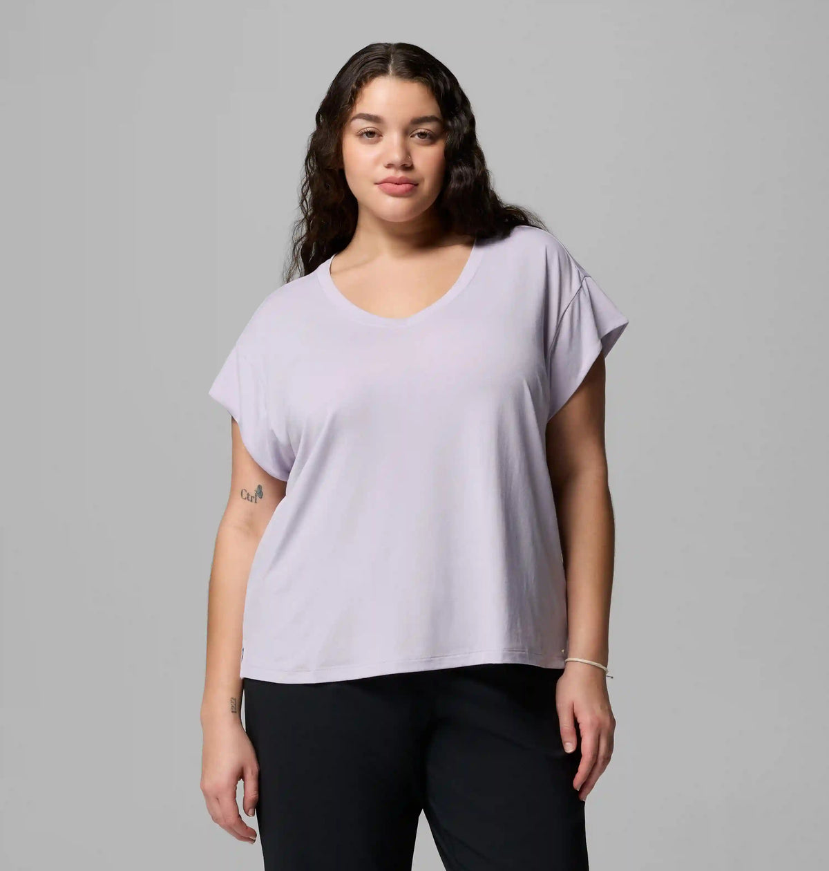Women's Daniela Falls V-Neck Short Sleeve Tee - Plus Size