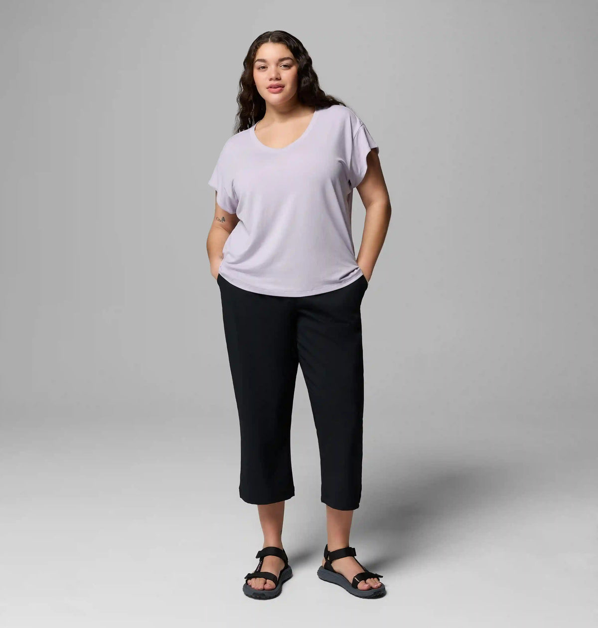 Women's Daniela Falls V-Neck Short Sleeve Tee - Plus Size