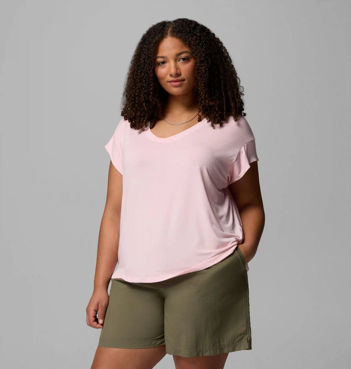Women's Daniela Falls V-Neck Short Sleeve Tee - Plus Size