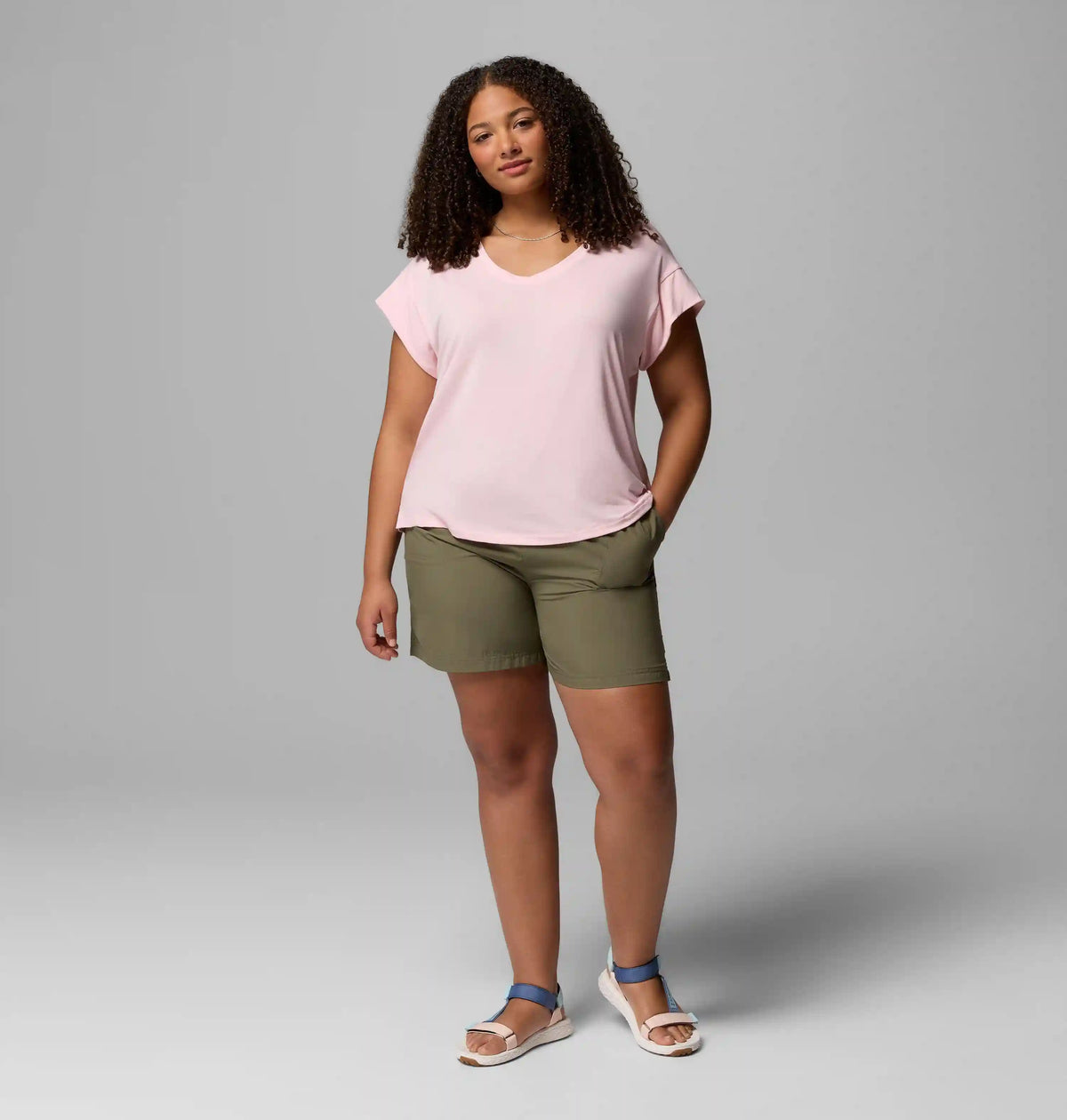 Women's Daniela Falls V-Neck Short Sleeve Tee - Plus Size