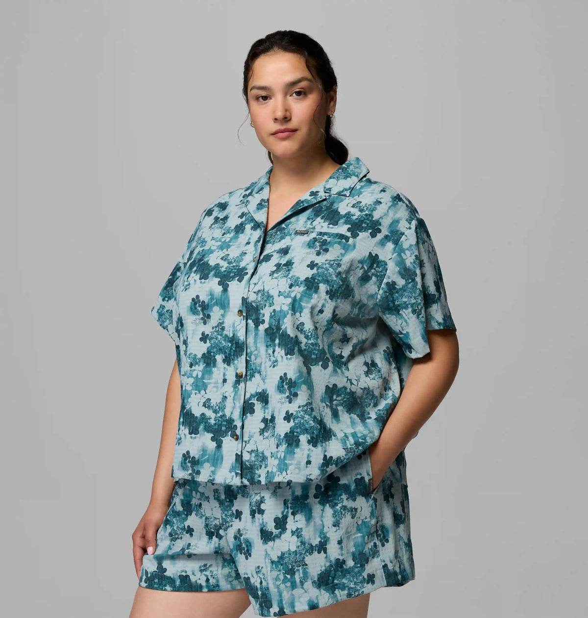 Women's Sucker for Summer Print Short Sleeve Shirt - Plus Size