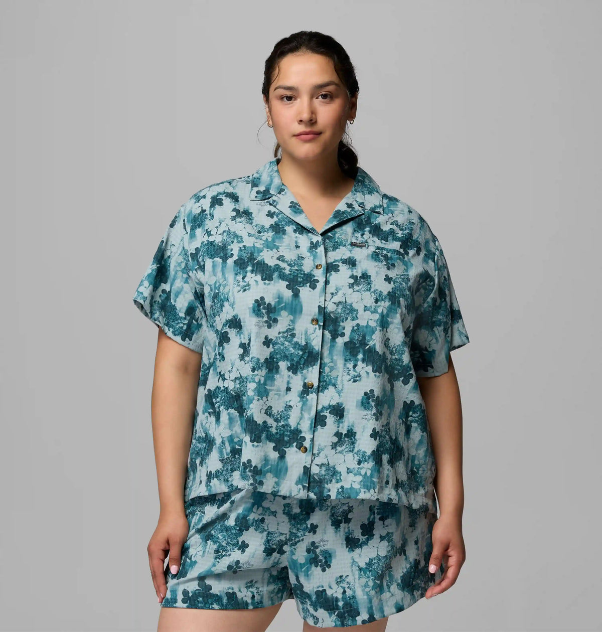 Women's Sucker for Summer Print Short Sleeve Shirt - Plus Size