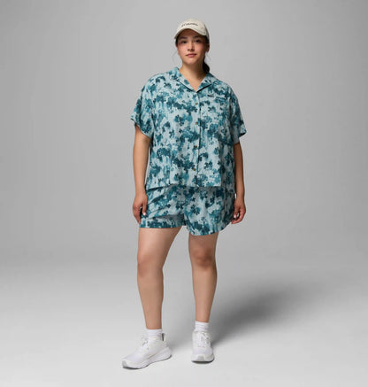 Women's Sucker for Summer Print Short Sleeve Shirt - Plus Size