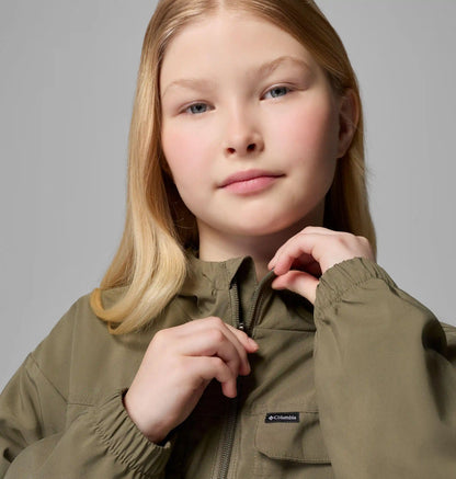 Kids' Skien Valley Hooded Long Sleeve Shirt