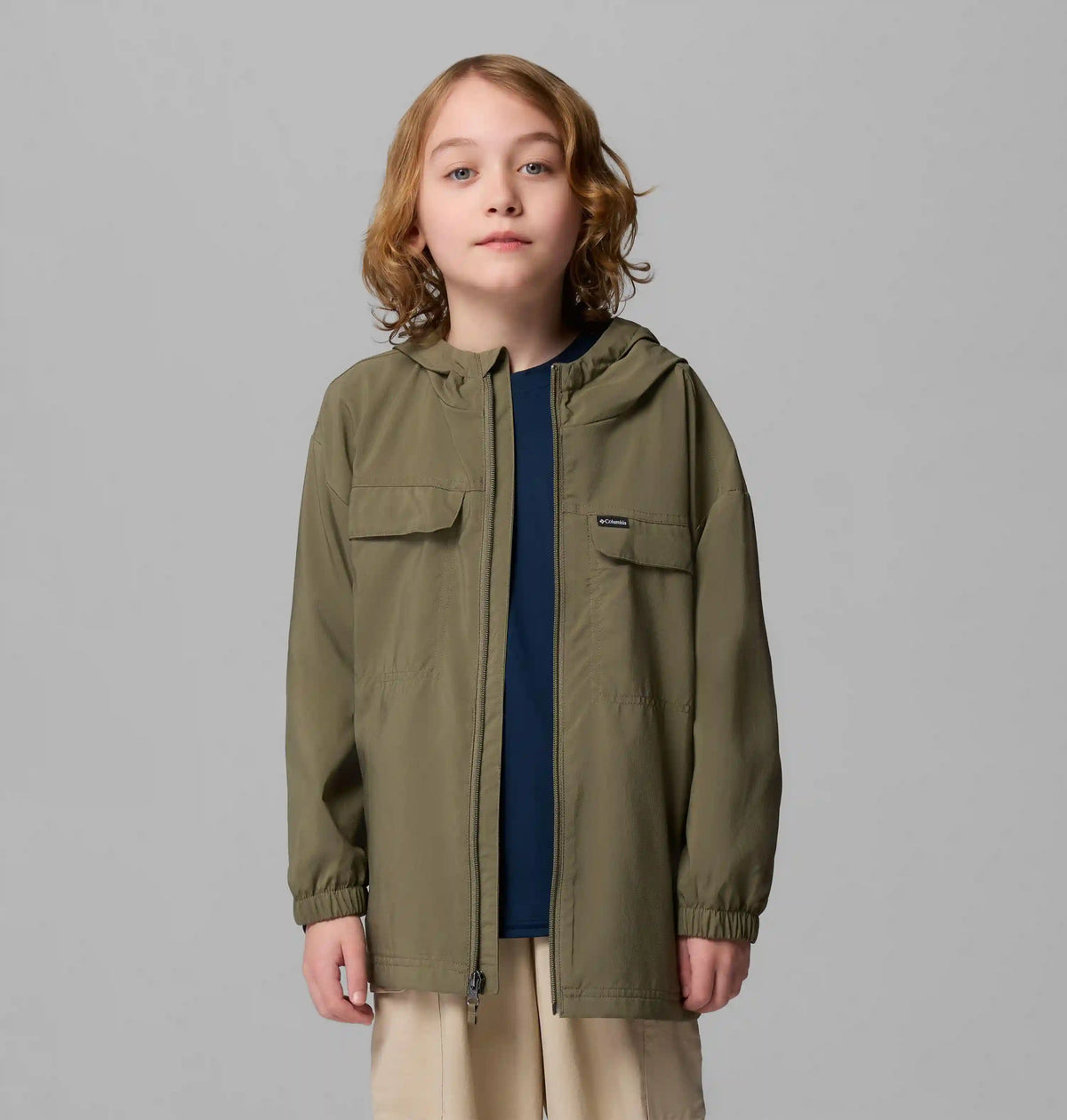 Kids' Skien Valley Hooded Long Sleeve Shirt