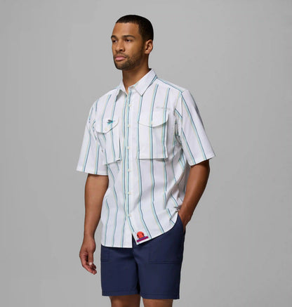 Men's PFG Bonefish Flats Printed Short Sleeve Shirt