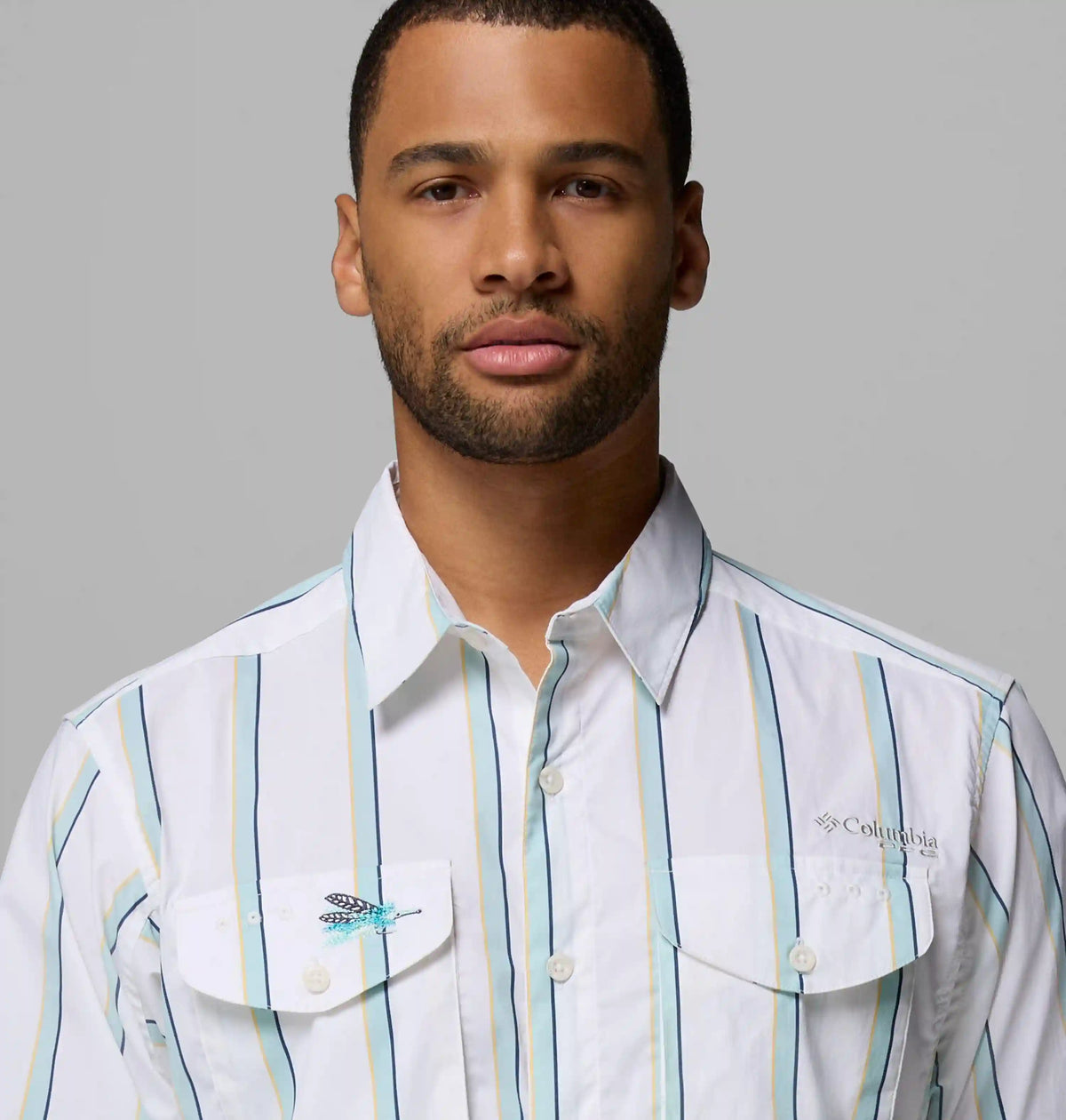 Men's PFG Bonefish Flats Printed Short Sleeve Shirt