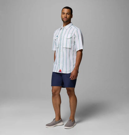 Men's PFG Bonefish Flats Printed Short Sleeve Shirt