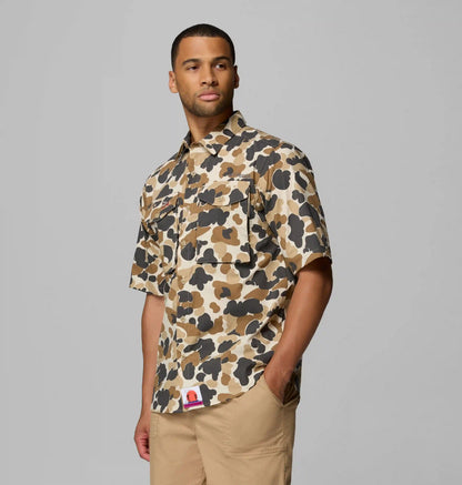 Men's PFG Bonefish Flats Printed Short Sleeve Shirt