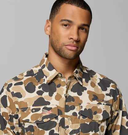 Men's PFG Bonefish Flats Printed Short Sleeve Shirt