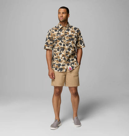 Men's PFG Bonefish Flats Printed Short Sleeve Shirt