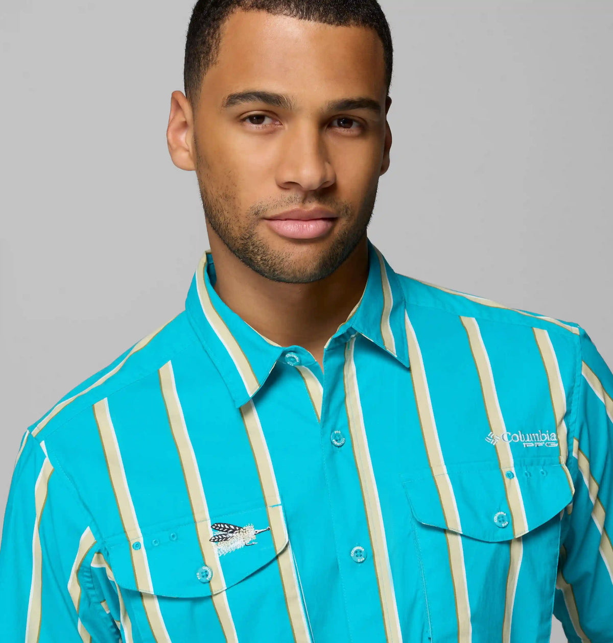 Men's PFG Bonefish Flats Printed Short Sleeve Shirt