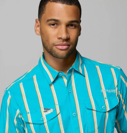 Men's PFG Bonefish Flats Printed Short Sleeve Shirt