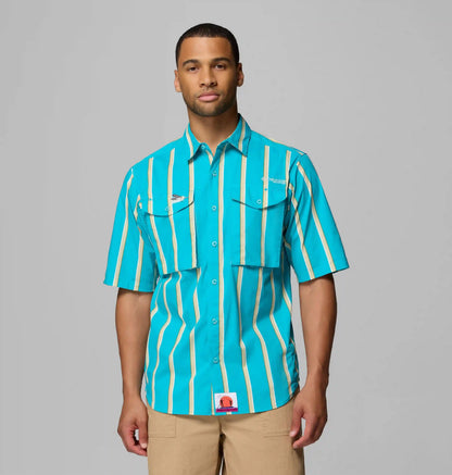 Men's PFG Bonefish Flats Printed Short Sleeve Shirt