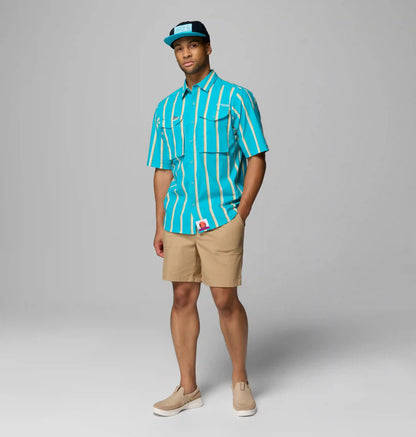Men's PFG Bonefish Flats Printed Short Sleeve Shirt