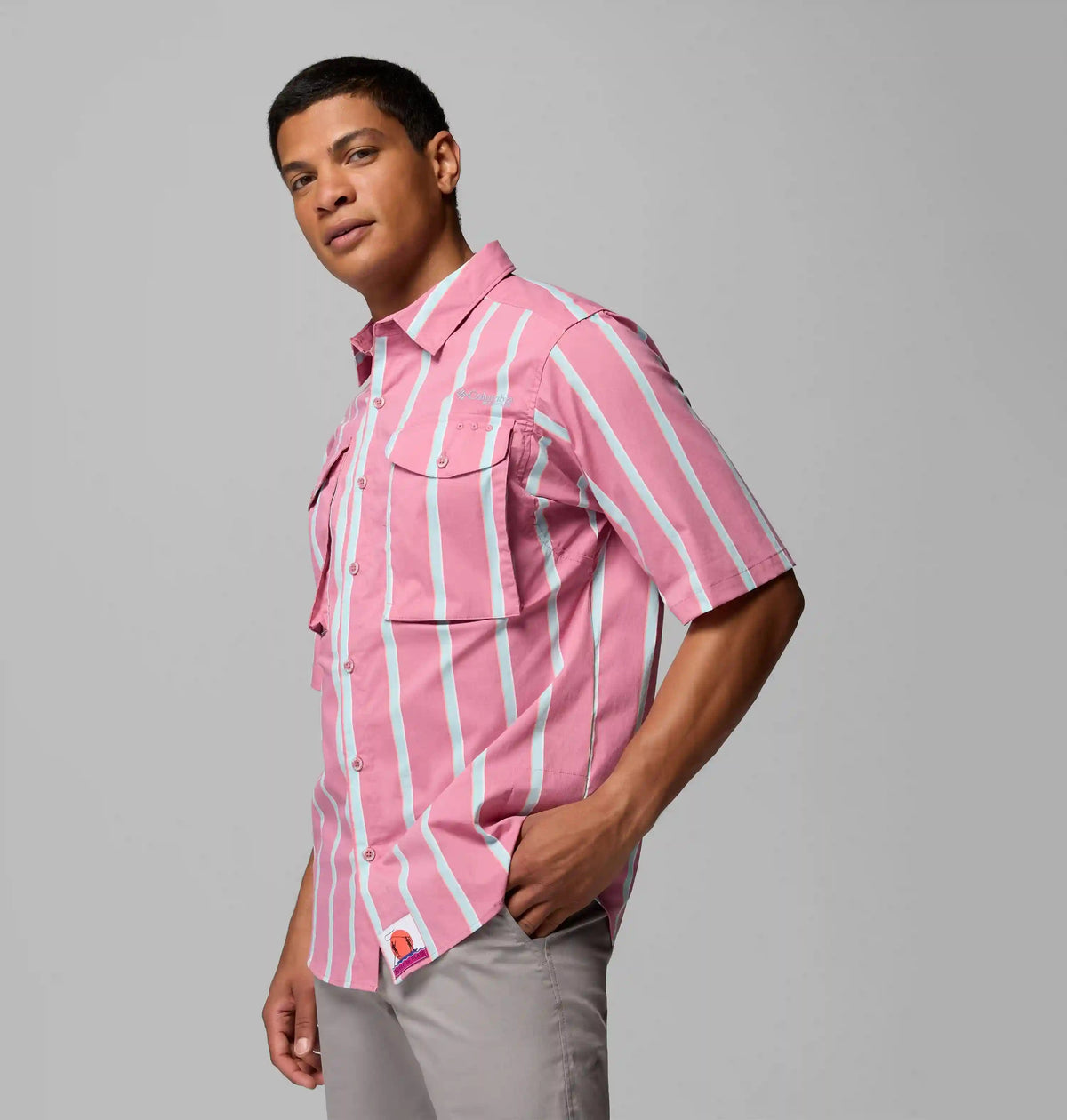 Men's PFG Bonefish Flats Printed Short Sleeve Shirt