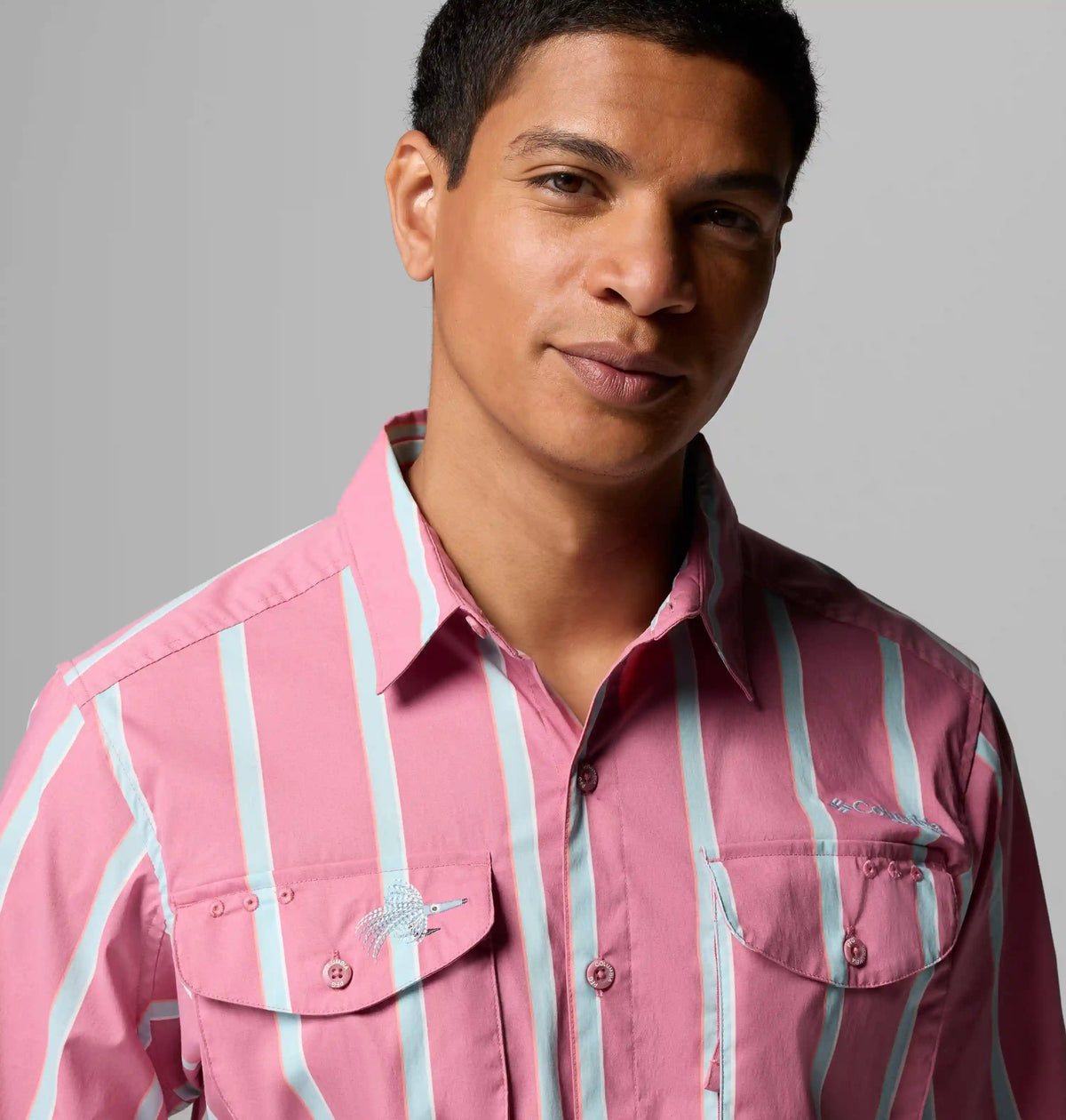 Men's PFG Bonefish Flats Printed Short Sleeve Shirt