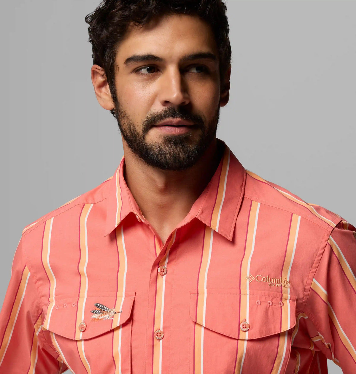 Men's PFG Bonefish Flats Printed Short Sleeve Shirt