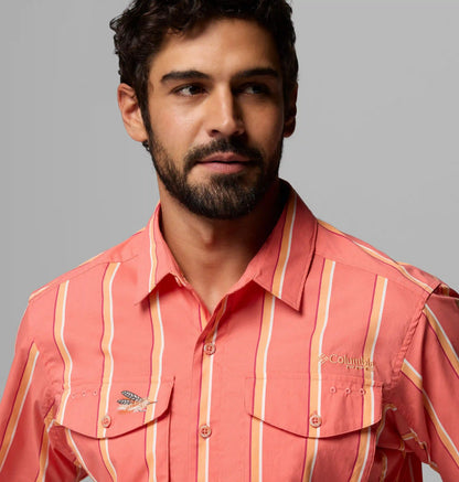 Men's PFG Bonefish Flats Printed Short Sleeve Shirt