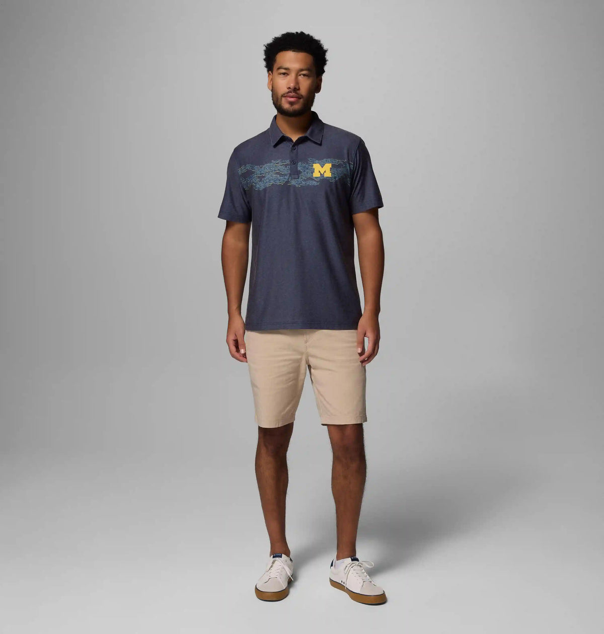 Men's Collegiate Thistletown Hills Printed Polo - Michigan