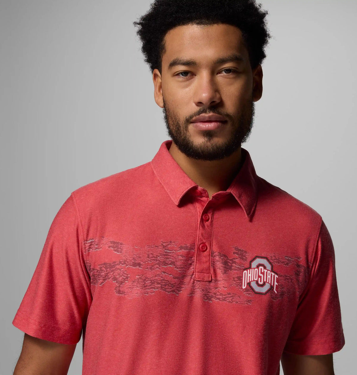 Men's Collegiate Thistletown Hills Printed Polo - Ohio State