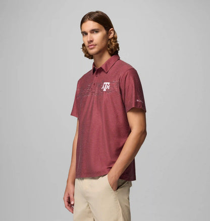 Men's Collegiate Thistletown Hills Printed Polo - Texas A&M