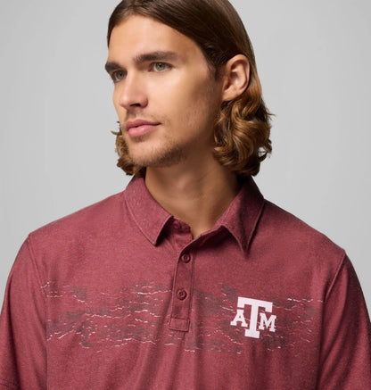 Men's Collegiate Thistletown Hills Printed Polo - Texas A&M