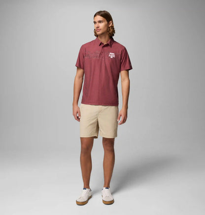 Men's Collegiate Thistletown Hills Printed Polo - Texas A&M