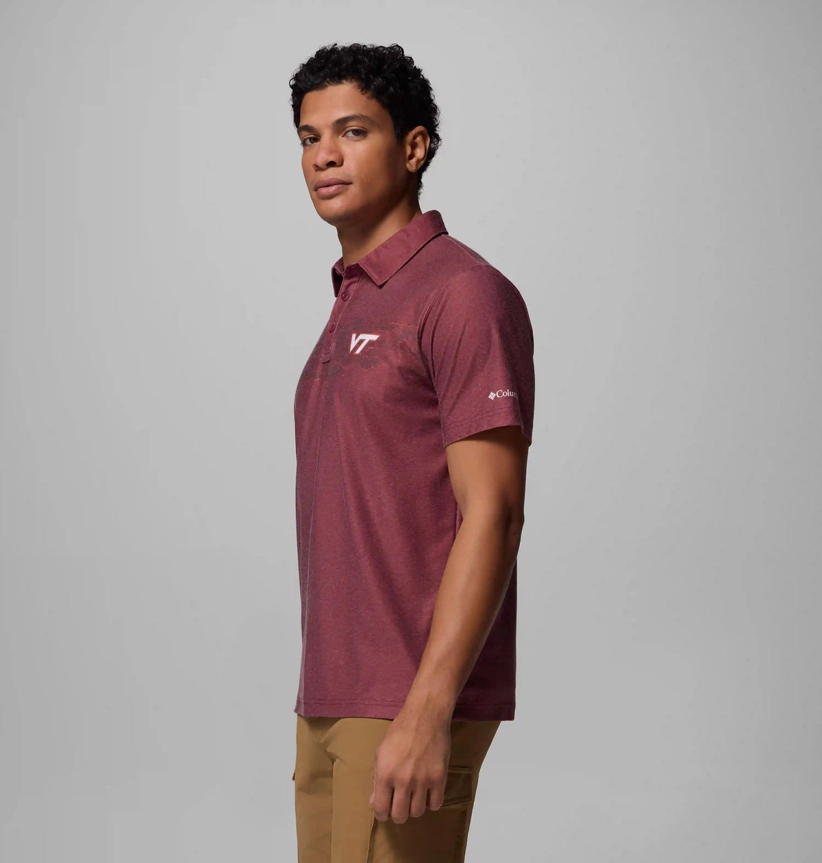 Men's Collegiate Thistletown Hills Printed Polo - Virginia Tech