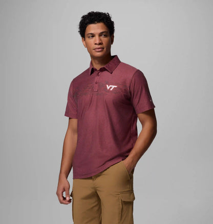 Men's Collegiate Thistletown Hills Printed Polo - Virginia Tech