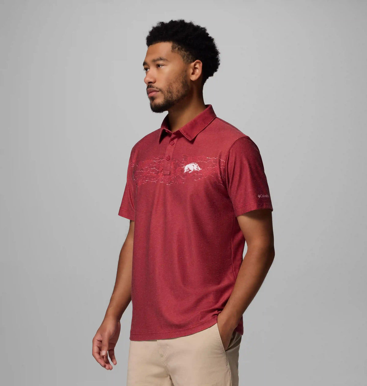 Men's Collegiate Thistletown Hills Printed Polo - Arkansas