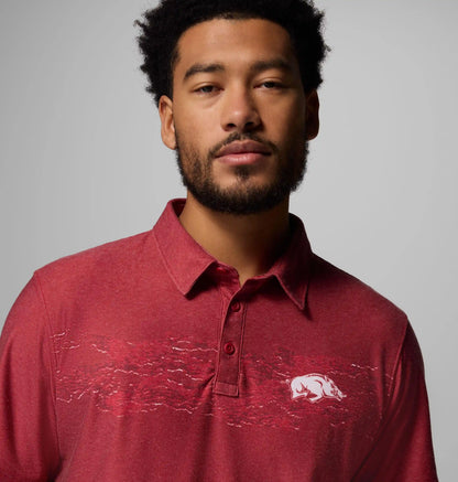 Men's Collegiate Thistletown Hills Printed Polo - Arkansas
