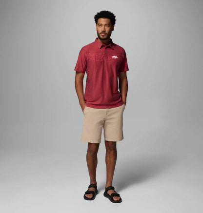 Men's Collegiate Thistletown Hills Printed Polo - Arkansas