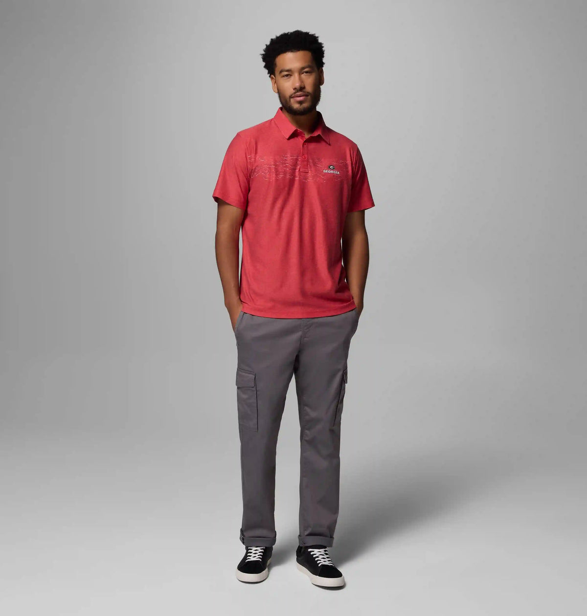 Men's Collegiate Thistletown Hills Printed Polo - Georgia