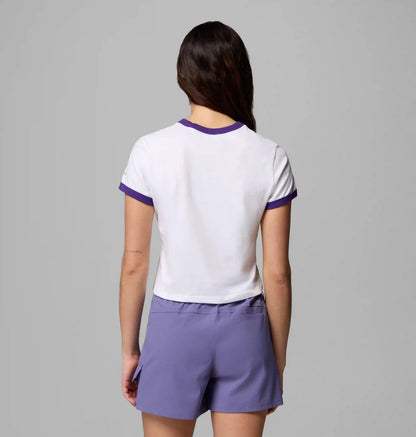 Women's Collegiate Rolling Bend Ringer Tee - LSU