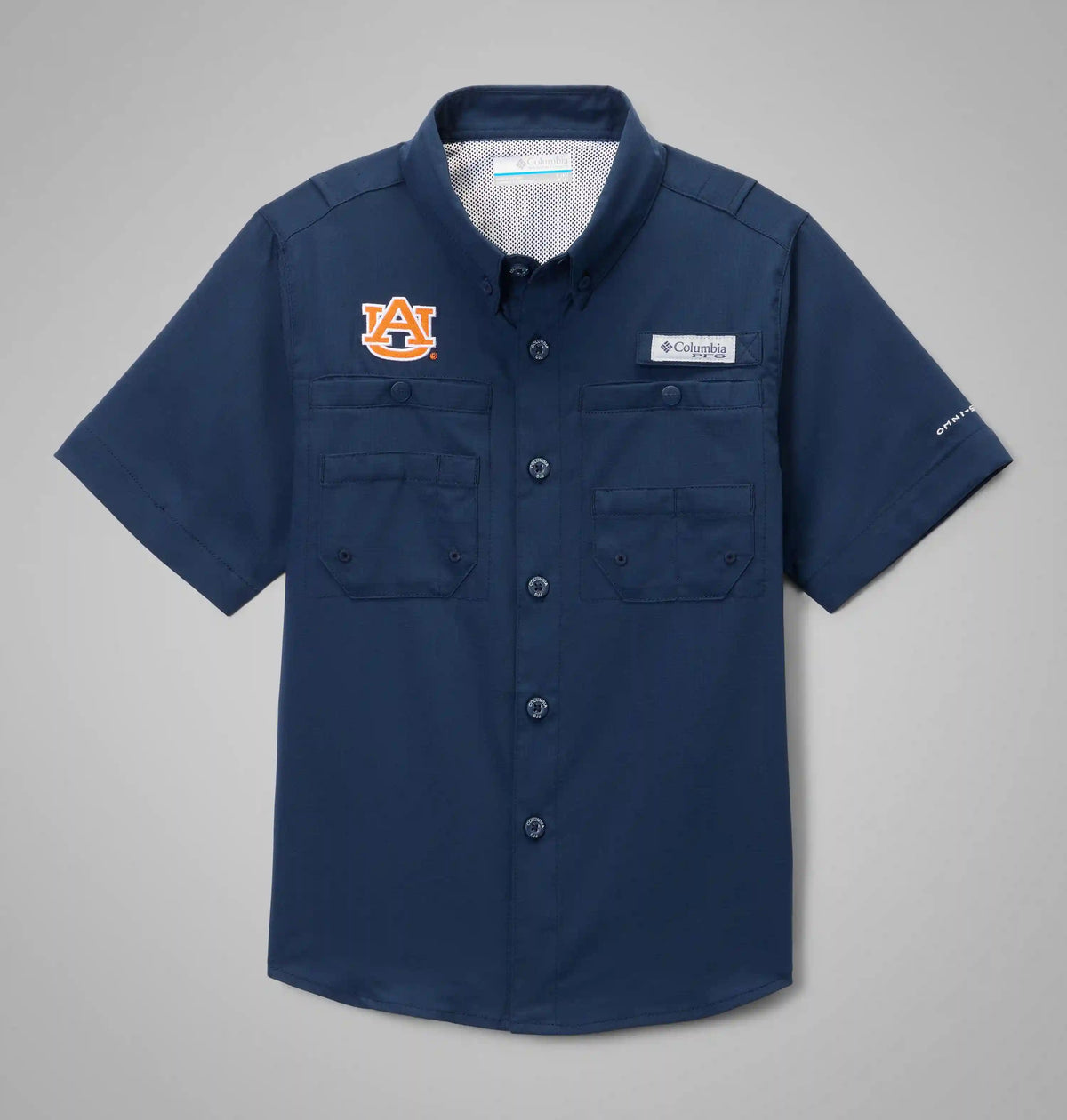 Kids' Collegiate PFG Tamiami Short Sleeve Shirt - Auburn