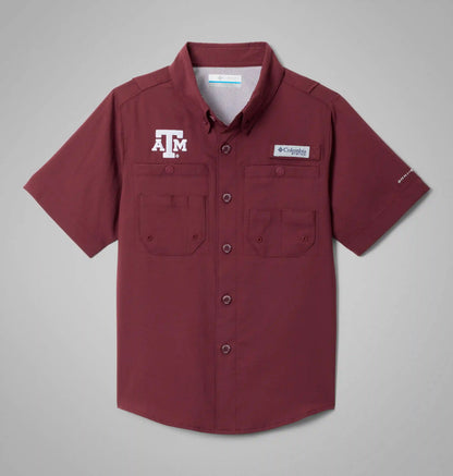 Kids' Collegiate PFG Tamiami Short Sleeve Shirt - Texas A&M