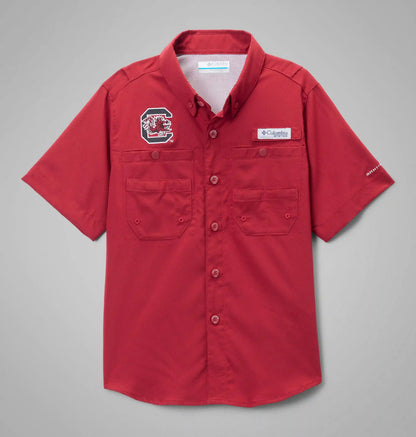 Kids' Collegiate PFG Tamiami Short Sleeve Shirt - South Carolina